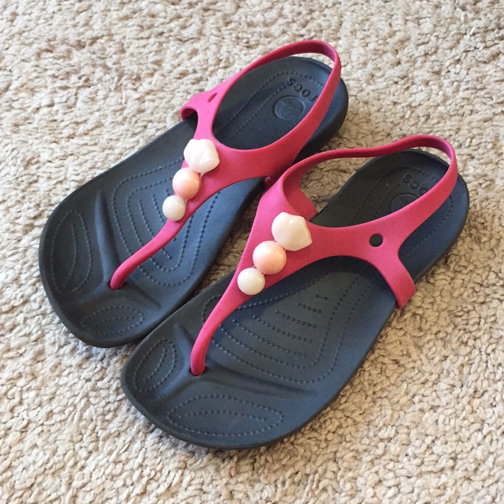 Crocs Girls' Aliana Sandals Flip Flops with Strap